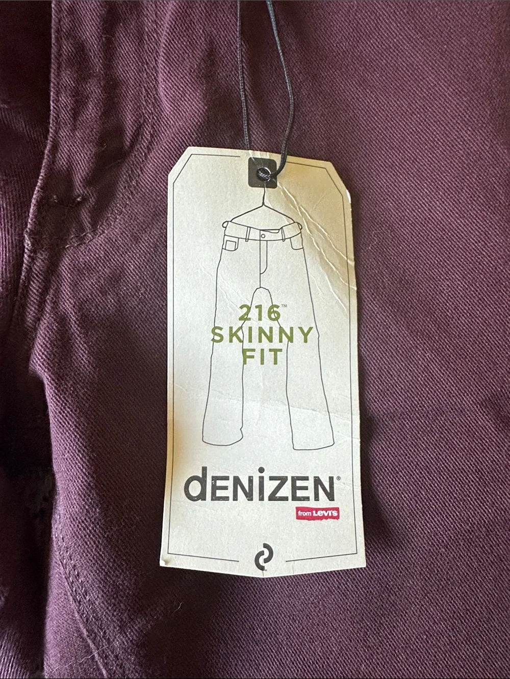 Denizen from Levi's 216 Skinny Fit Pants - Eggplant Purple